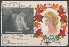 1906 ~ Canada ~ Truro, N.S. ~ Typical Canadian Girl ~ Patriotic ~ Atkinson Bros.