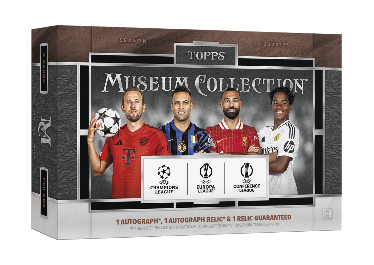 2024-25 TOPPS MUSEUM COLLECTION UCC HOBBY BOX (2 AUTOs) UEFA