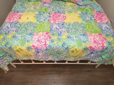 POTTERY BARN KIDS X Lilly Pulitzer  Cheek To Cheek  Reversible Twin Comforter