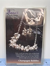 ANNIE'S SIMPLY BEADS Kit - Necklace Earrings Set, CHAMPAGNE BUBBLES BD073