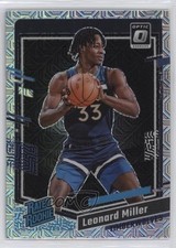 2023-24 Panini Donruss Optic Rated Rookie Choice Prizm Leonard Miller #234 13rw