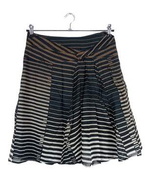 TURNOVER Glockenrock Damen Rock Gr. DE 38 creme-schwarz-weiß Casual-Look