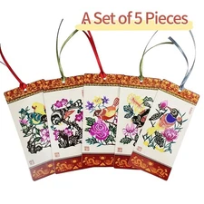 The Colorful Paper-cutting Art-inspired Paper-cuts Bookmark, Hand-crafted Paper