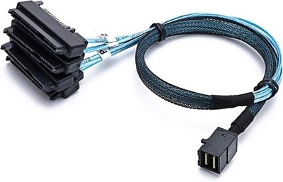 Internal Mini SAS to 4x SFF-8482 SATA/SAS Fan-Out Cable 12Gbps