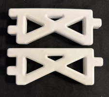 VINTAGE LITTLE TIKES WEE WAFFLE WHITE FENCE FARM REPLACEMENT BLOCK SET/2