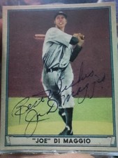 1941 Playball Joe DiMaggio-- NY Yankees- card #71-  Vg+- taken from scrap book