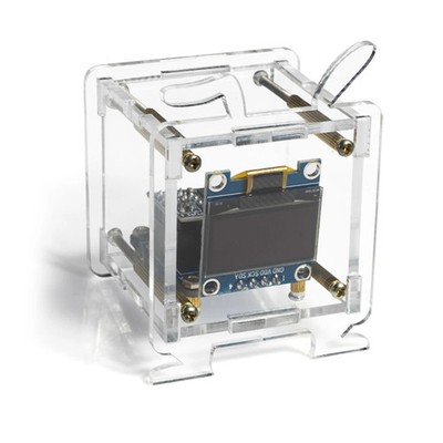 ESP8266 Mini DIY Electronic Clock Kit with 0.96 Inch OLED Display, 2.4G WiFi