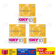 3 X OXY 10 10 Benzoyl Peroxide 25g Stubborn Acne Pimple Spot Control Treatment