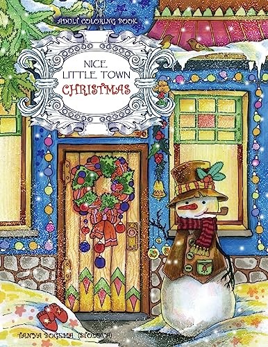 Adult Coloring Book: Nice Little Town Christmas By Tatiana Bogema (Stolova)