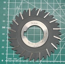 HSS Kreiss&auml;geblatt DURAc &Oslash; 80 x 4 x 27 mm &ndash; Feinverzahnt &ndash; Nutfr&auml;ser