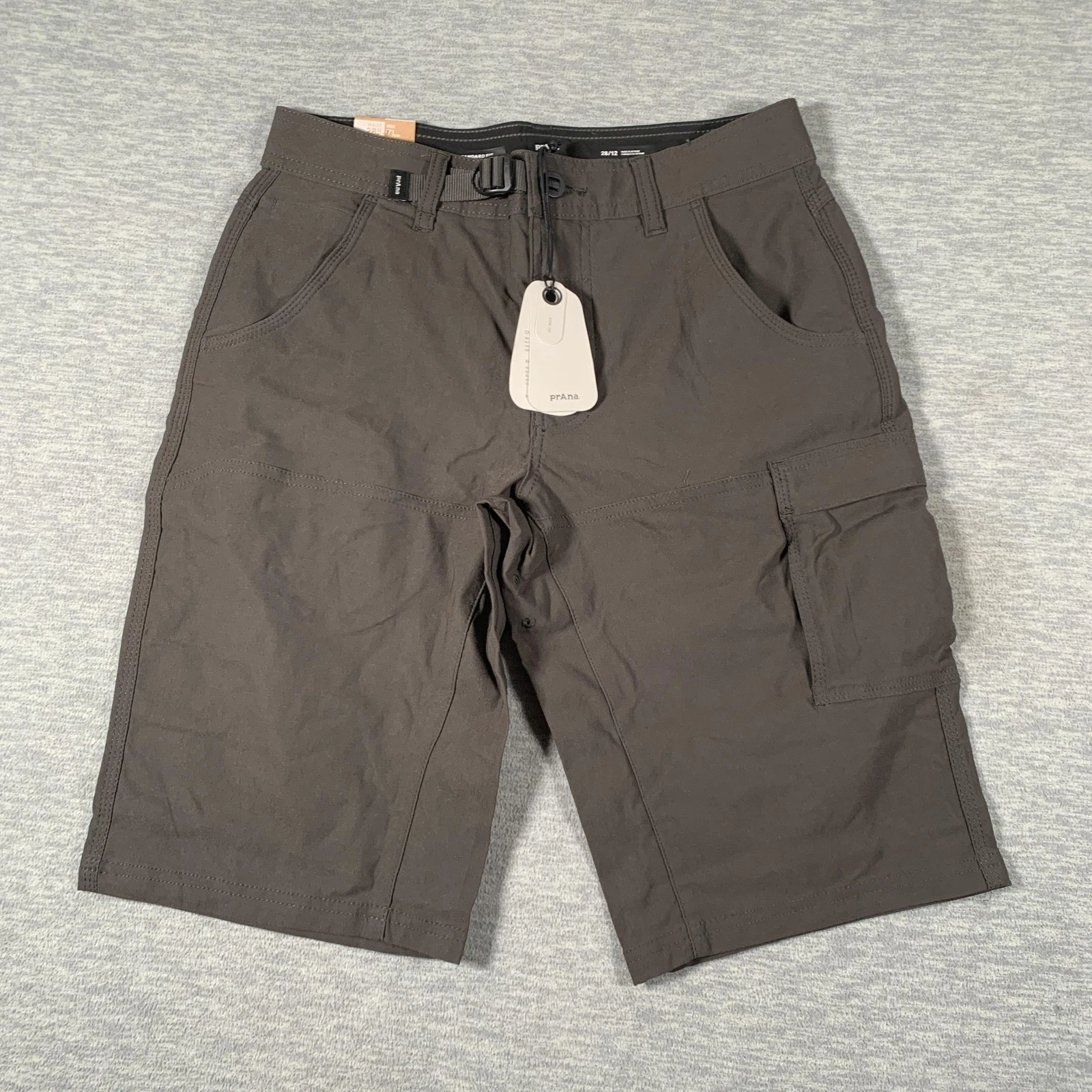 PrAna Stretch Zion Short II Shorts Mens 28 Gray Cargo Hiking Quick Dry Outdoor