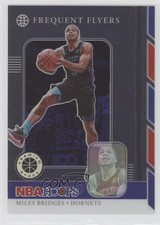 2019 Panini NBA Hoops Premium Stock Frequent Flyers Purple Miles Bridges #5 0ak2
