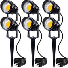 Outdoor Spotlight 12W Landscape Lighting 120V AC Waterproof Landscape Lights ...