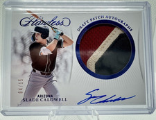 2025 Panini Flawless Sapphire Patch Auto DPA-SC Slade Caldwell /15 RC Diamondba…