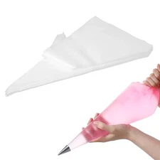 100Pcs 24 Inch Extra Large Piping Bags Disposable, Thickened Disposable Clear...