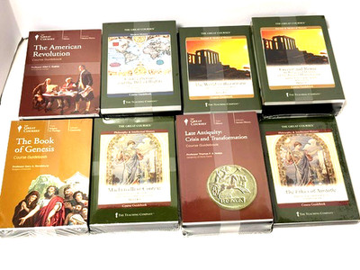 The Great Courses 19 Set DVD & Guidebook Bundle Lot - New Sealed See Description