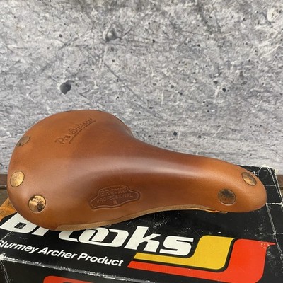 Vintage Brooks Professional S Leather Saddle Pre-Softened NOS t
