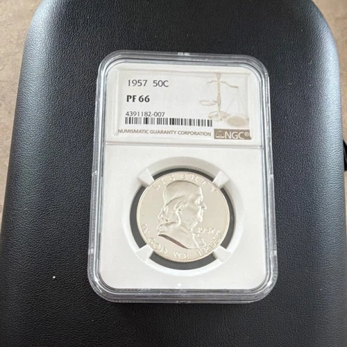 1957 Franklin Half Dollar 50C NGC PF 66 Proof Silver Philadelphia