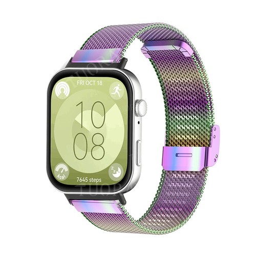 Correa de reloj de malla milanesa correa de pulsera para reloj Huawei ajuste 3/ajuste 4/4 Pro - Imagen 5 de 31