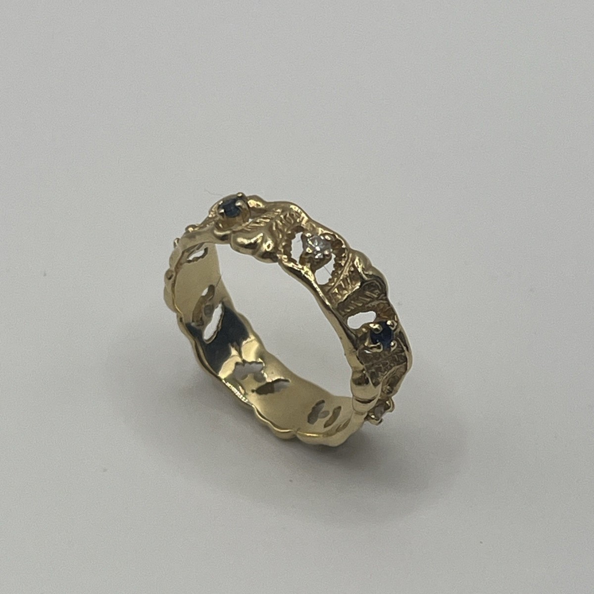 Danbury Mint 14k Gold Diamond Sapphire Princess Diana Jeweled