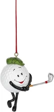 Ganz Golf Ball Player Chrismas/Everyday Ornament, Polyresin, 2.75 Inches Height