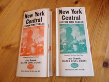 2x New York Central System Time Tables Scenic Water Land Route 1946 & 1 Other