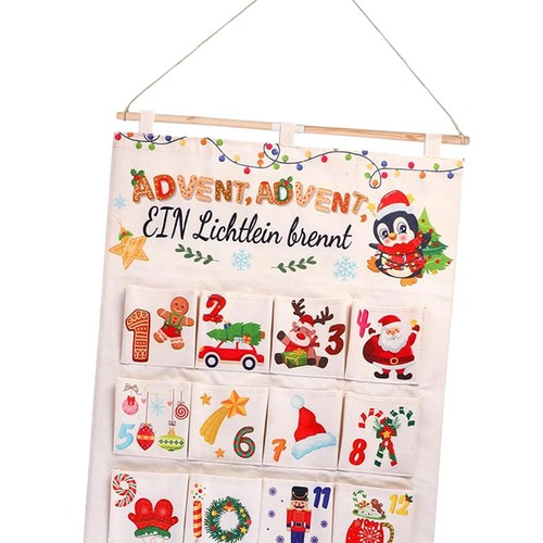 Hängende Aufbewahrungstasche, Weihnachts-Adventskalender für Wohnheim, - Picture 3 of 7