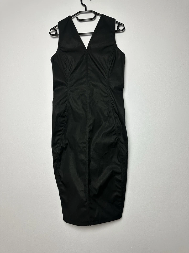 Mini Vestido RICK OWENS Negro Cuello en V Vestido Sin Mangas Talla XS Foto 4 de 4