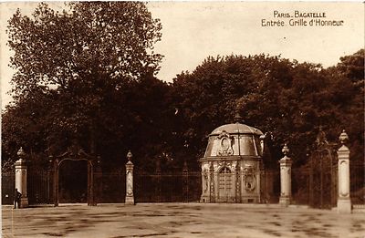 CPA PARIS 16e-Bagatelle-Entrée Grille d'Honneur (326435)