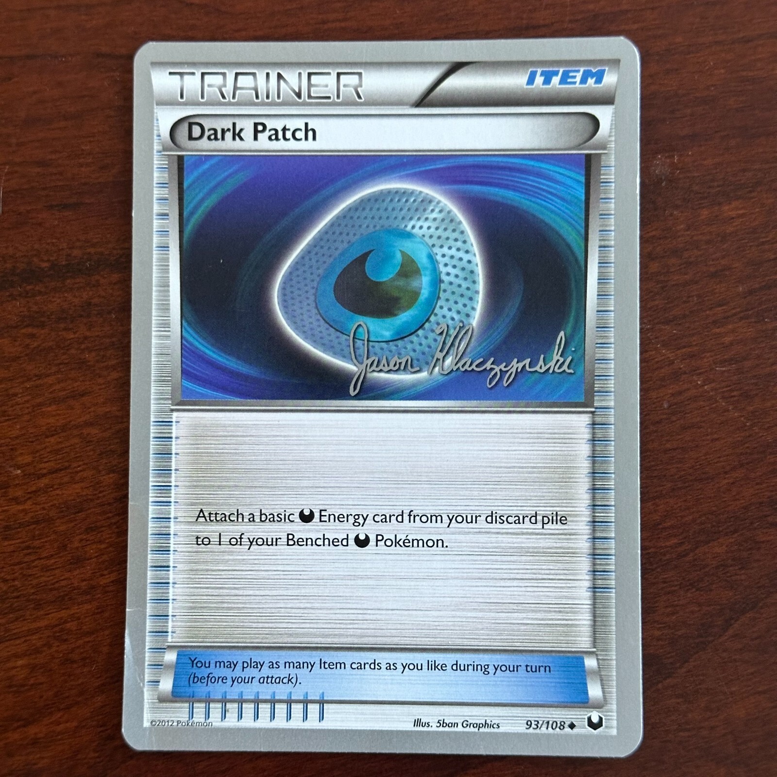 Dark Patch Uncommon 93/108 Dark Explorers World Championships Pokemon Card