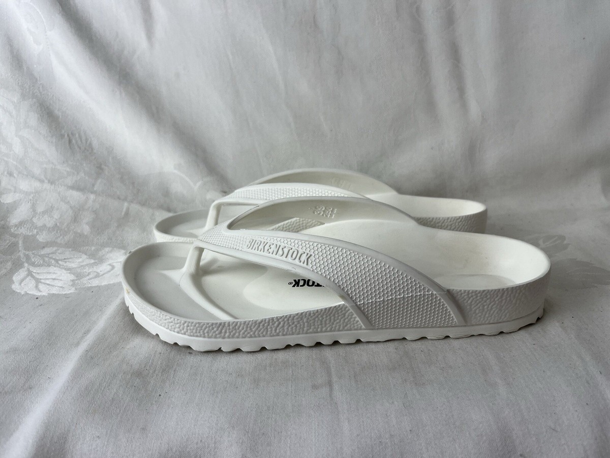 Birkenstock Honolulu Eva Flip Flops Sandals Thongs White Size 39