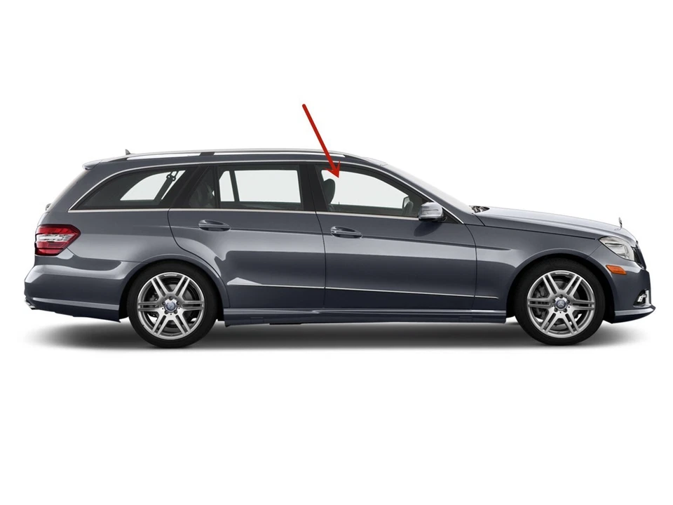 Fit Mercedes Benz E250 E350 E400 E550 E63 4-Dr Passenger Front Door Window Glass Foto 2 de 4