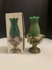 1978 Jasco Hurricane Classic Christmas Candle 8" Tall With Box Made In Hong Kong