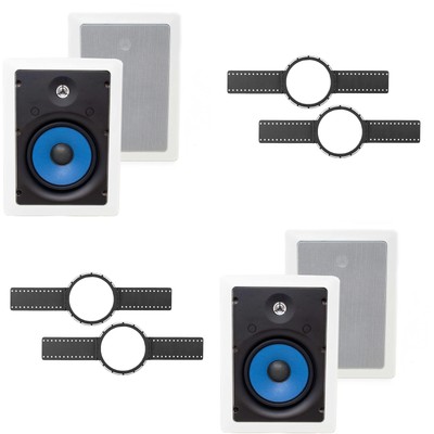 2-Legrand MS3651 3000 Series 6.5'' In-Wall Speakers (Pair) + INSTALL KIT (PRE ...