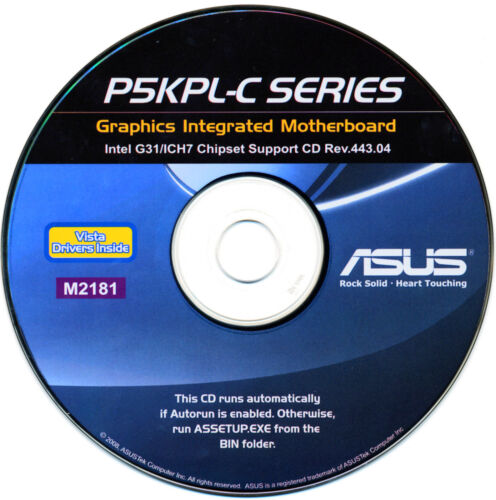 Instalación de controladores de placa base ASUS P5KPL-CM y P5KPL-C/1600 M2181 - Imagen 1 de 1