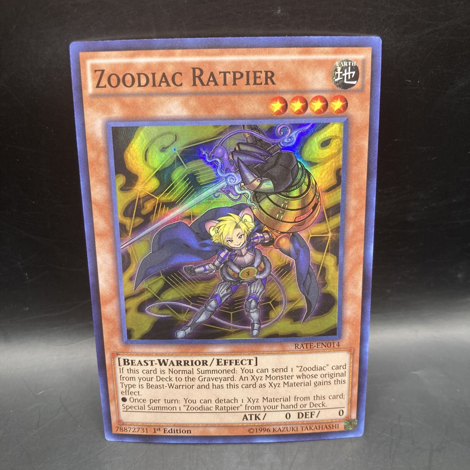 Zoodiac Ratpier RATE-EN014 Unlimited Raging Tempest Yugioh Card