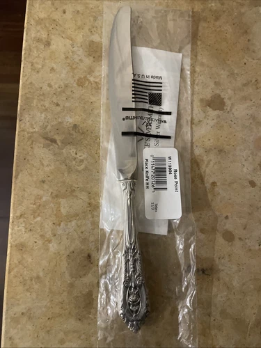 Wallace Rose Point Sterling Silver 9 1/8" Knife