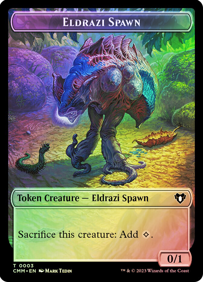 MTG FOIL {Eldrazi Spawn Token} // {Phyrexian Beast Token