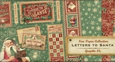 8 Sheets Graphic 45 - Letters To Santa 12x12 Paper Collection Set Scrapbook