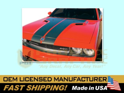 2008 2009 2010 2011 2012 2013 Dodge Challenger SRT8 Hood Header Decals Stripes