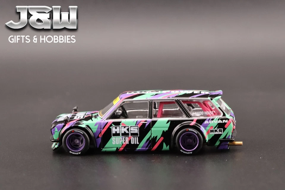 Kaido House X Mini GT Datsun Kaido 510 Wagon HKS V1 #144 1/64 Foto 2 de 4