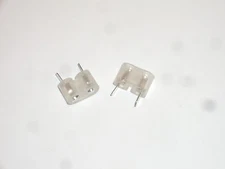 SON CRX-HC18 HC-25U CLEAR PLASTIC RADIO SCANNER CRYSTAL SOCKET (2 PC SET)