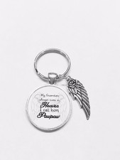 Memorial Keychain Pawpaw My Guardian Angel Lives In Heaven Sympathy Gift