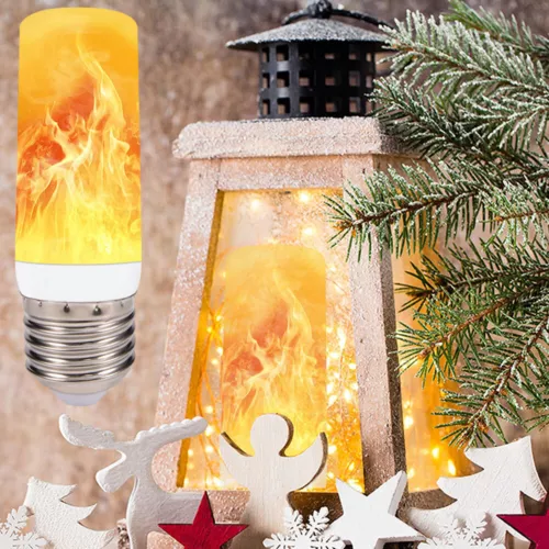 2/4PCS E27/B22 LED Flicker Flame Bulb Fire Burning Effect Light Indoor Lamps UK - Picture 6 of 18