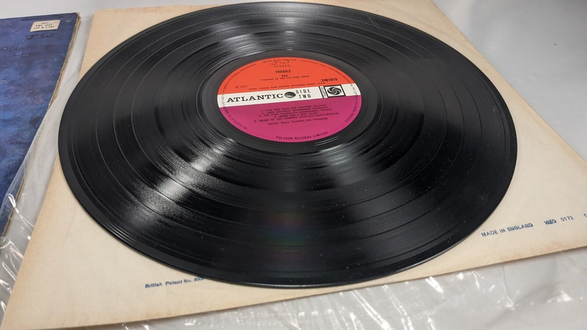 YES / Fragile UKレコード マトリックスA1/B1 YES / Fragile UKレコード マトリックスA1/B1 The Q.R.S.