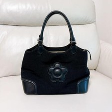 MARY QUANT Daisy Patch Tote Bag Black