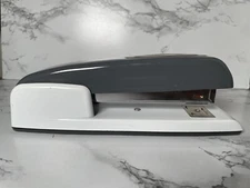 Swingline 747 Desktop Stapler ~ Grey & White w Silver EUC