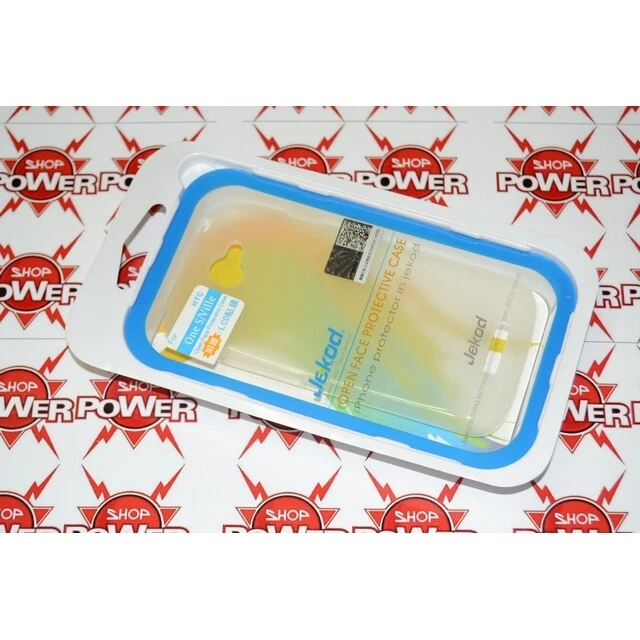 CUSTODIA JEKOD ORIGINALE TPU-CASE COVER SILICONE HTC ONE S BIANCA WHITE - Immagine 4 di 4