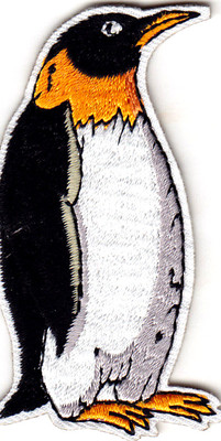 PENGUIN Iron On Patch Arctic Animal Zoo 