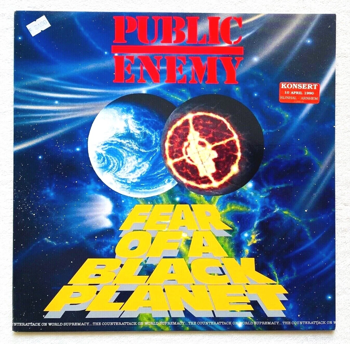 PUBLIC ENEMY fear of a black planet LP 1.Press '90 Beastie